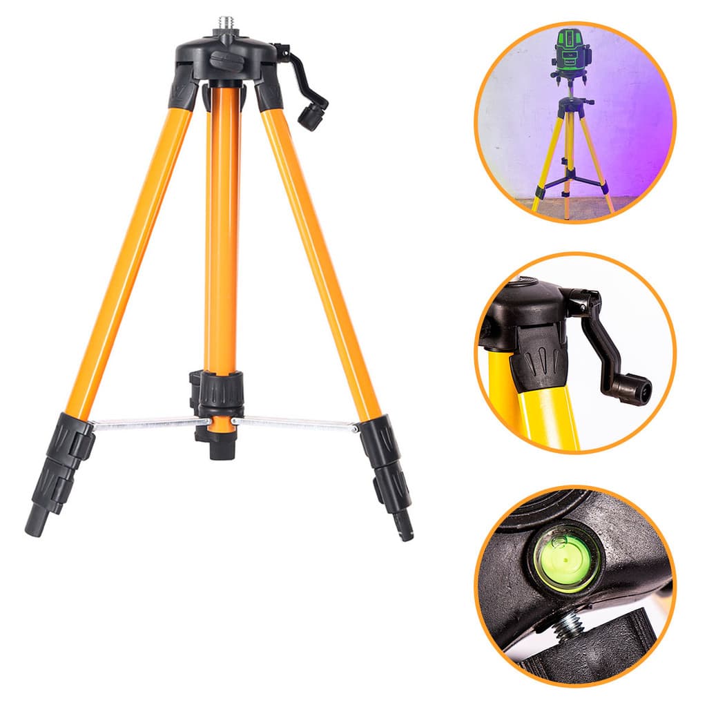 Tripé Para Nivel a Laser Profissional Até 1,20M de Altura + Nota Fiscal