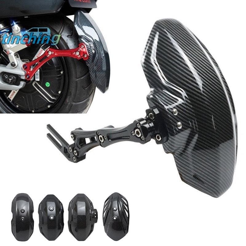 [Tinchigh] Pára-Lamas De Motocicleta Em Fibra De Carbono Texturizado Para Veículos Elétricos Universais De Novo