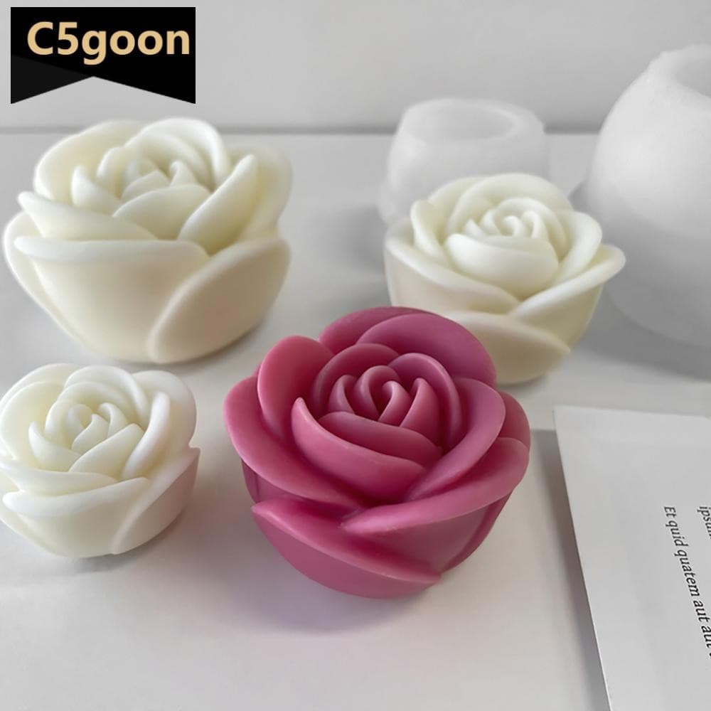 C5GOON Flor Molde De Vela De Silicone 3D Peônia Sabão Gesso Resina Fundição DIY Bolo De Chocolate Ferramenta De Coziment