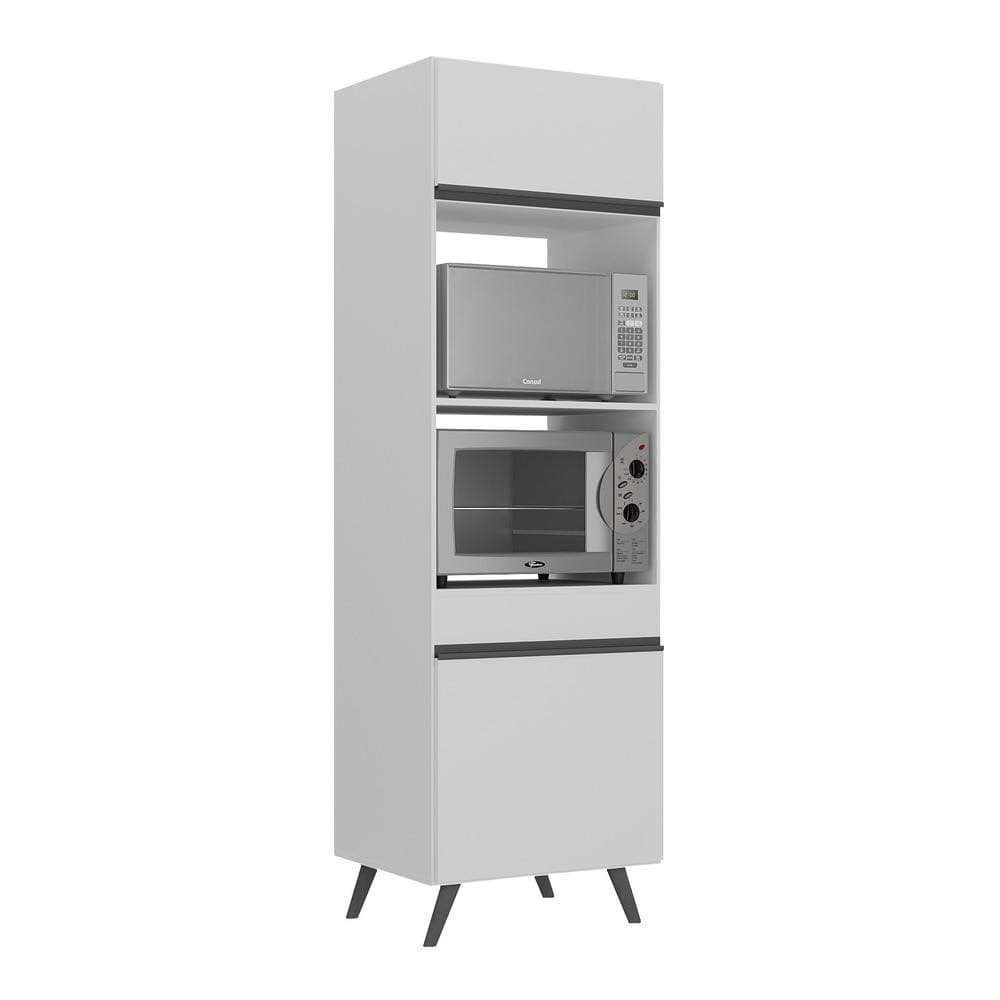 Paneleiro 2 Portas 63cm para Forno e Microondas Veneza Multimóveis V3679
