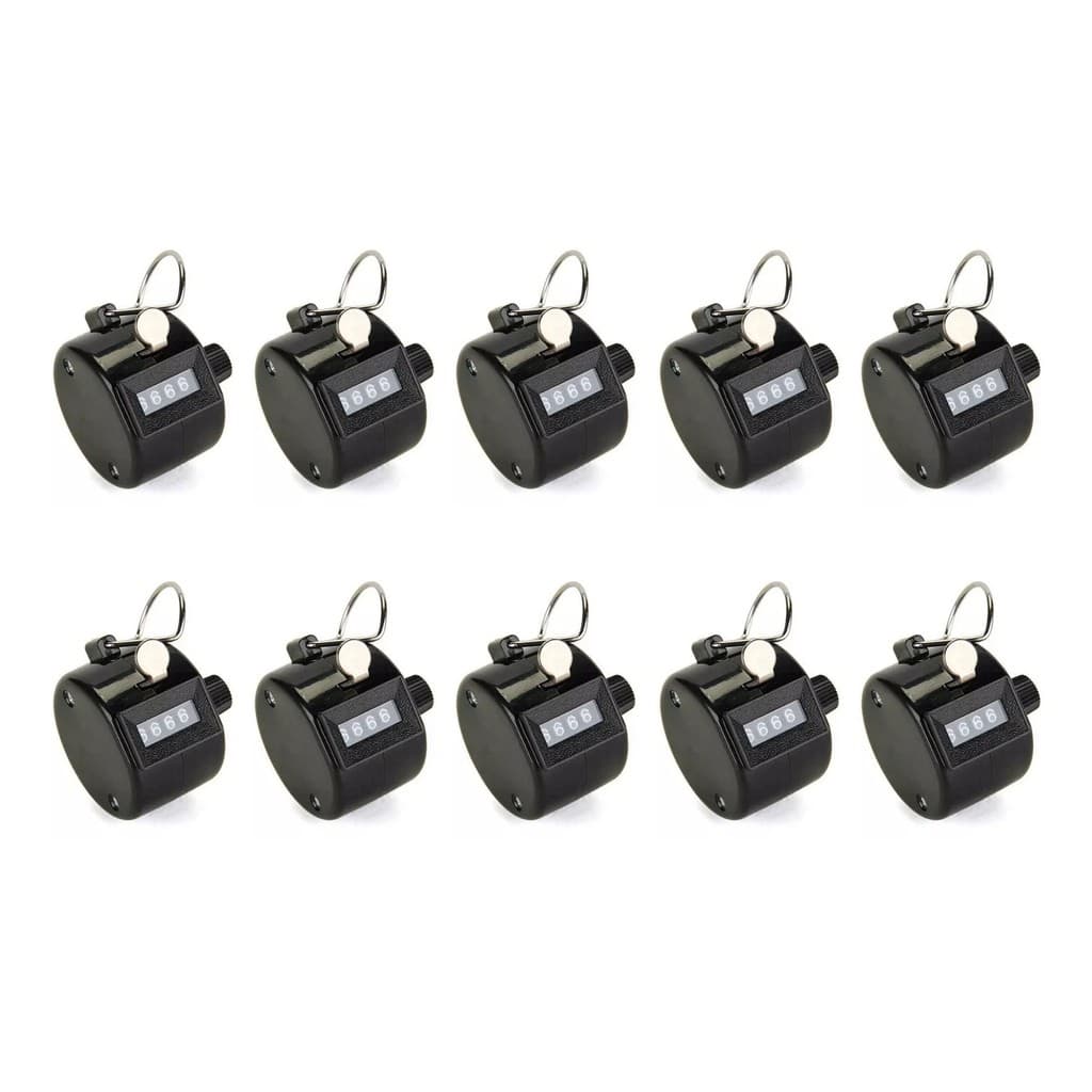 KIT 10 CONTADOR MANUAL 4 DIGITOS FLUXO DE PESSOAS CANTO DE PASSAROS