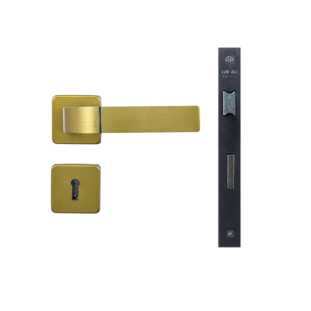 Fechadura MGM Interna 40mm Modena Roseta Bronze Latonado