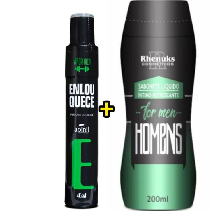 Kit Íntimo Homens (Enlouquece) 01 Sabonte + 01 Perfume de Cueca
