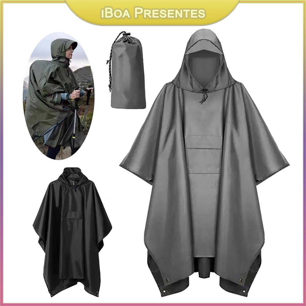 Capa De Chuva Com Capuz Multifuncional Adequada Para Ciclismo E Montanhismo Ao Ar Livre