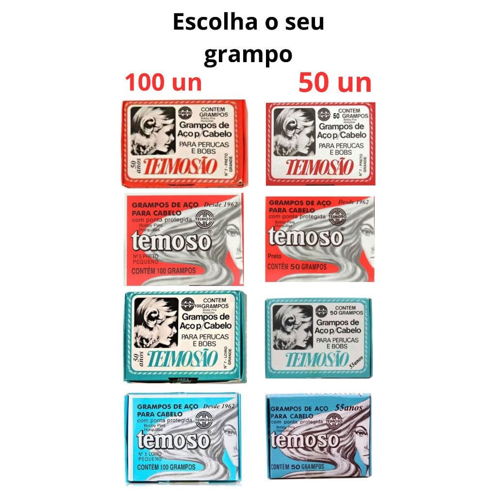 Grampos teimoso vários tipos escolha n7e n5 preto e loiro  50 ou 100 un ( escolher nas variações)