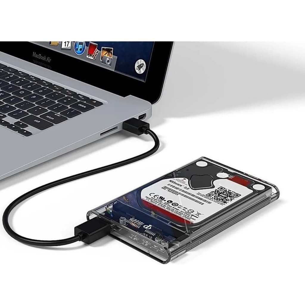 HD Externo Portátil USB 3.0 com Case Transparente para PC, PS4, Xbox e TV - Pronta Entrega (BR)