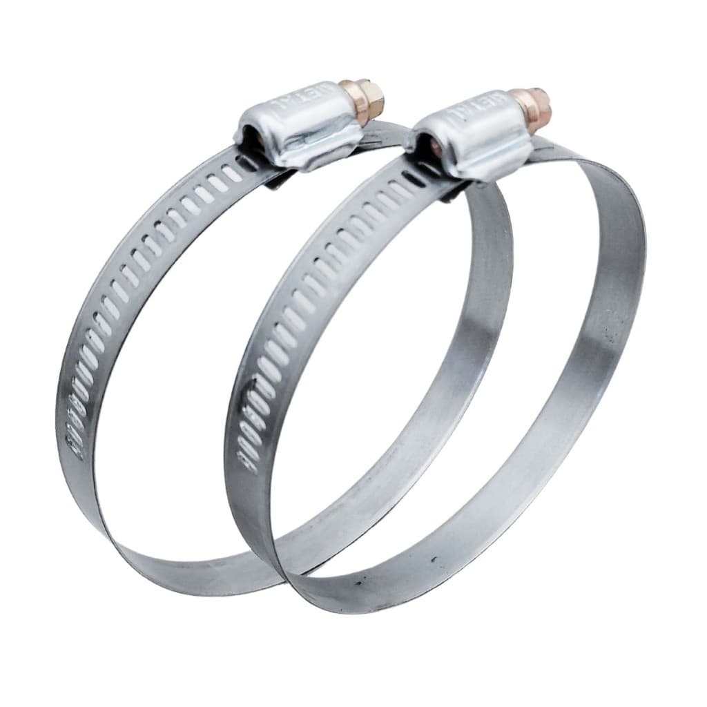 2 Uni Abraçadeira Aço Metal P/ Duto 125mm/ 5 Polegadas