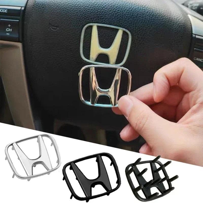 Emblema Central Do Volante Carro 50/53mm Para Logotipo Honda Civic Accord CRV HRV Fit Jazz Cidade Odyssey Jade