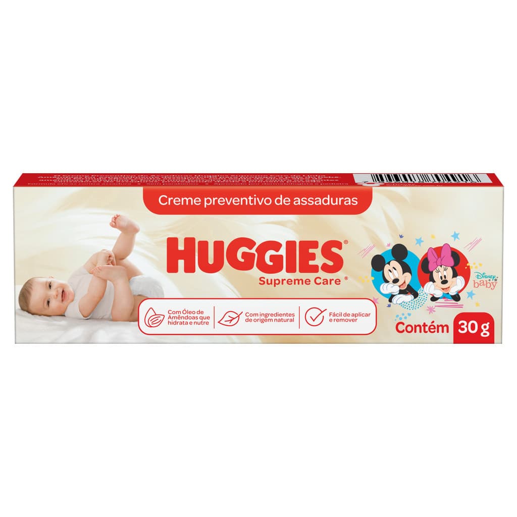CREME PREVENTIVO DE ASSADURAS DISNEY BABY HUGGIES SUPREME CARE CAIXA 30G