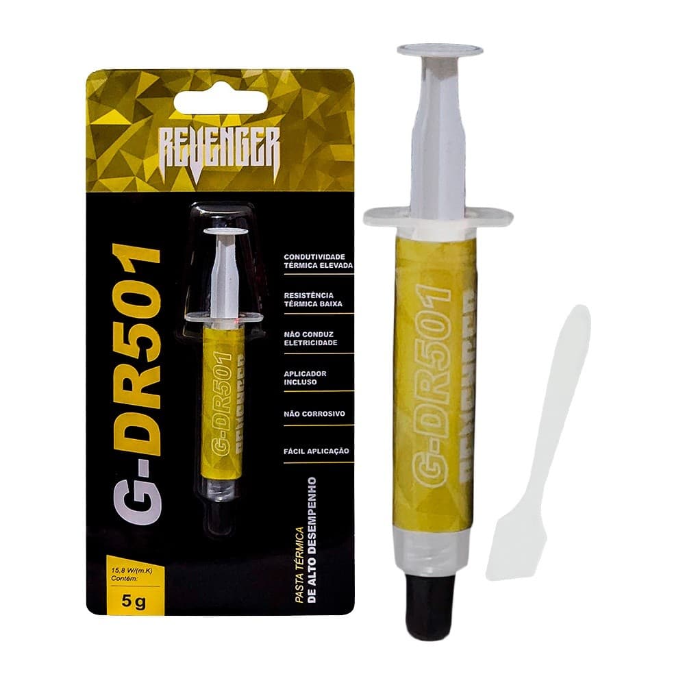 Pasta Térmica para Processador 5g PC PS4 Prata Notebook Placa de Video Snow Cooler Revenger G-DR501