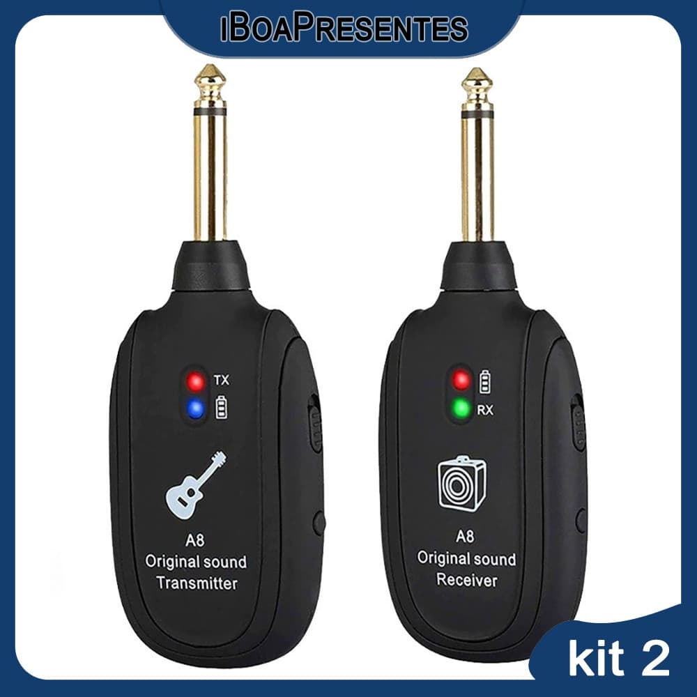 Transmissor Receptor P10 Sem Fio Para Guitarra Baixo Violão iBoa Presentes