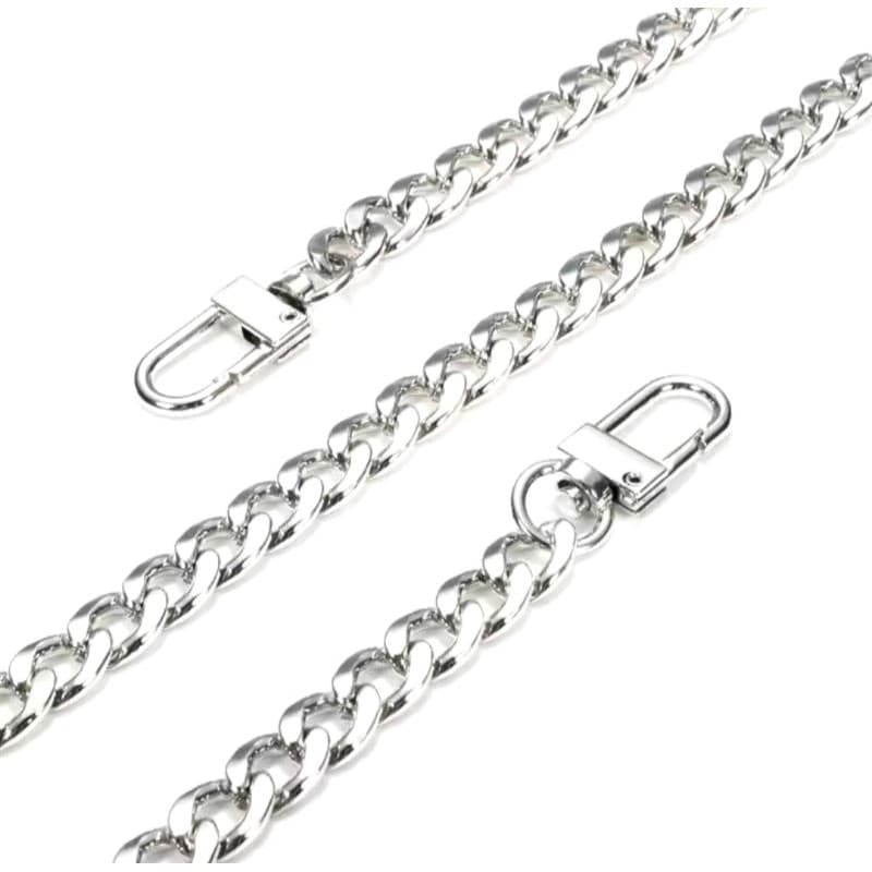 Corrente lixada para alça de bolsa alumínio resistente 1 metro Luxo