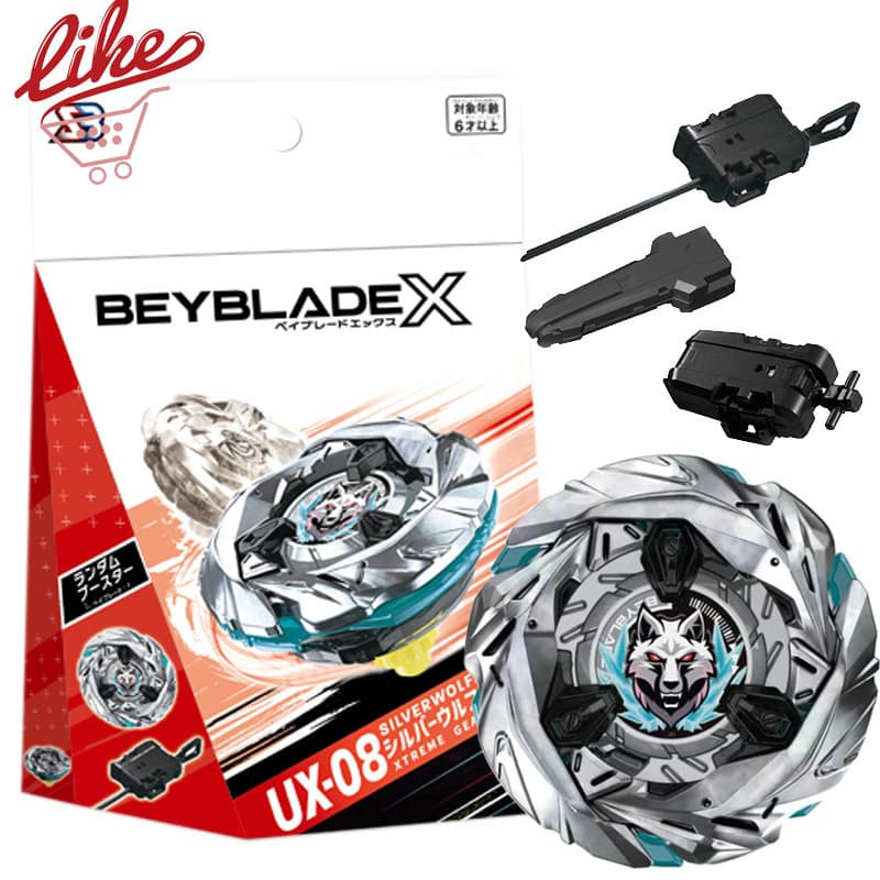 Beyblade X UX-08 Silver Wolf Com Conjunto De Aperto De Lançador Para Explosão Brinquedos Infantis Crianças Menino Pres