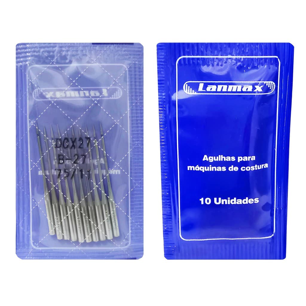 20 Agulhas Premium DCx27 GN1 Overlock Chinesinha Semi Industrial