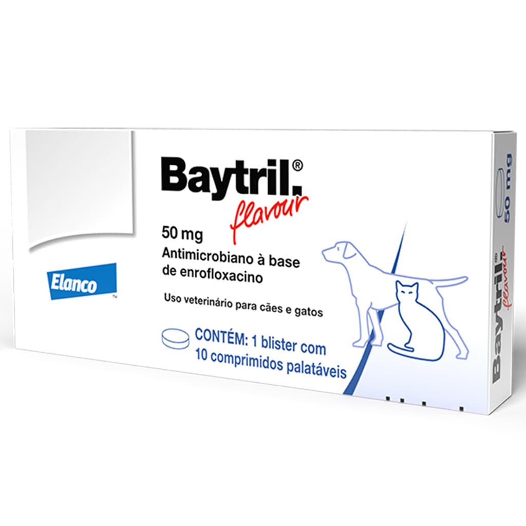 Baytril Flavour - 50 Mg 1Blx10Cpr