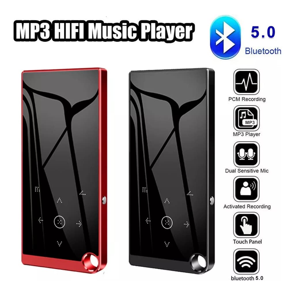 Leitor De Música Bluetooth Com Alto-falante Mp3 Mp4 Fm 8g