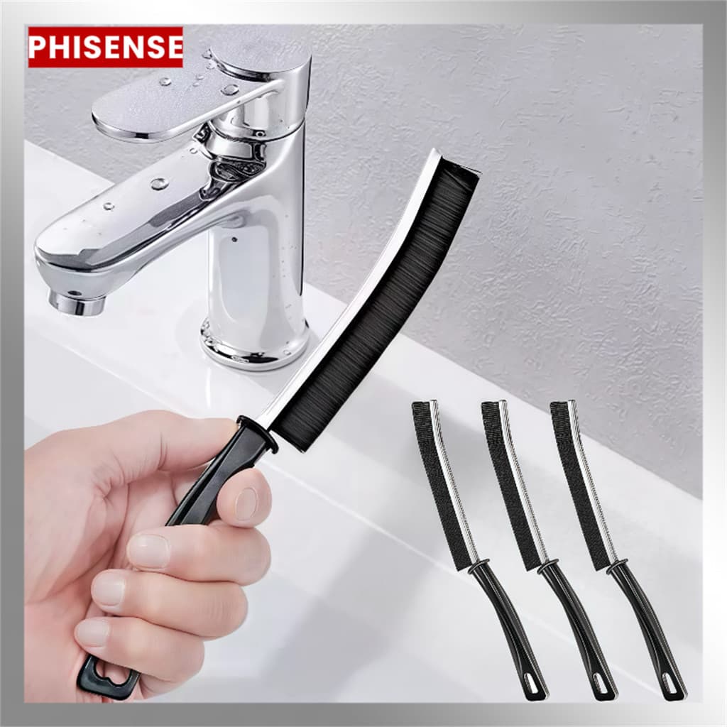 Kit 3-9uns Escova De Limpeza Gap Multifuncional Ferramenta Com Fendas Para Banheiro , De Rasgos Fenda De Cerdas Duras