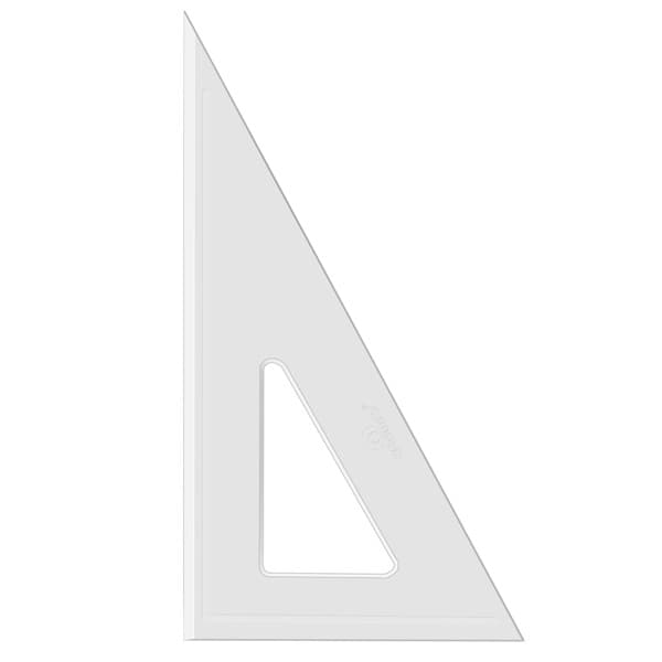 Esquadro Tecnico  sem escala acrimet de 30ºe 60º 26cm 540.3