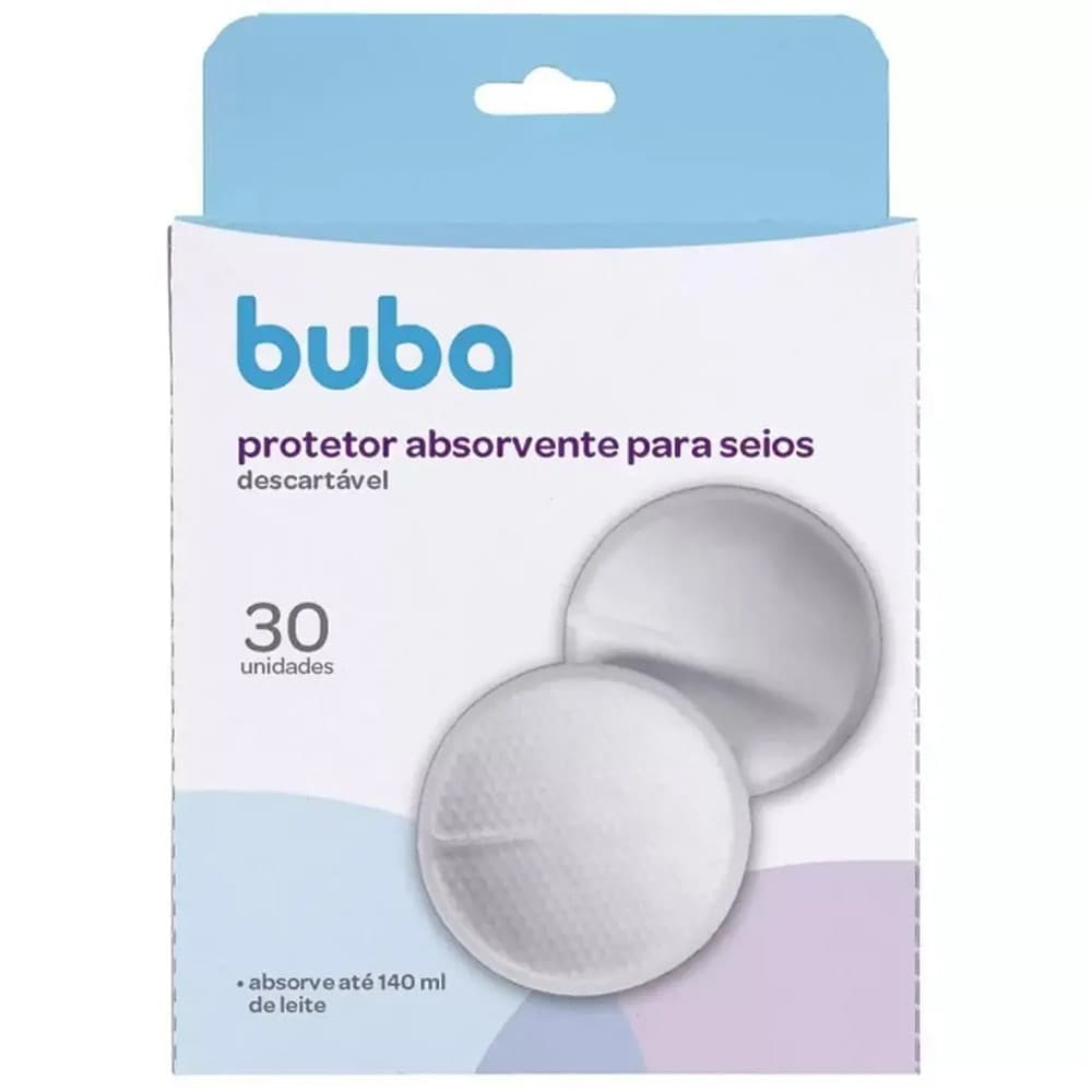 Kit Absorvente para Seios Buba com 30