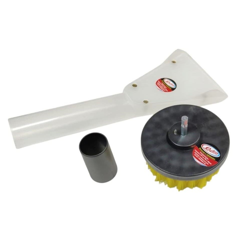 Bocal Bico de extratora + adaptador + Escova 100 Rotativa Limpeza em Geral Multiuso p/ Parafusadeira