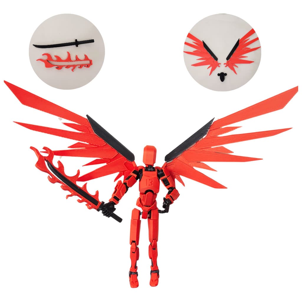 Boneco Dummy 13 Com Asas E Katana Super Premium Montado!