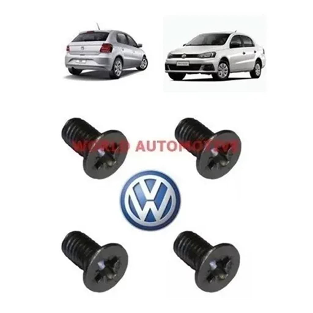 Kit 4 Parafusos Disco Freio Santana Gol Voyage Passat