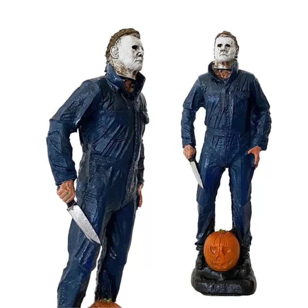 Boneco Colecionável Estátua Action Figure Michael Myers Halloween Terror Resina