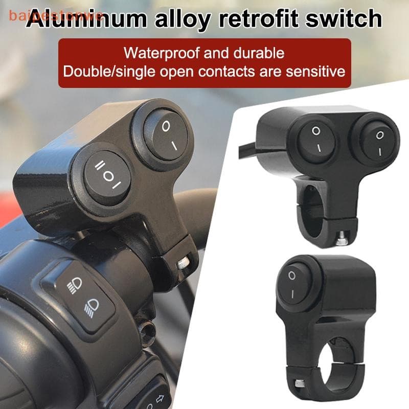 [baipestonwe] Farol De Motocicleta Com Botão De Luz De Neblina Retrô Moto Pit Dirt Bike Acessórios De 22mm