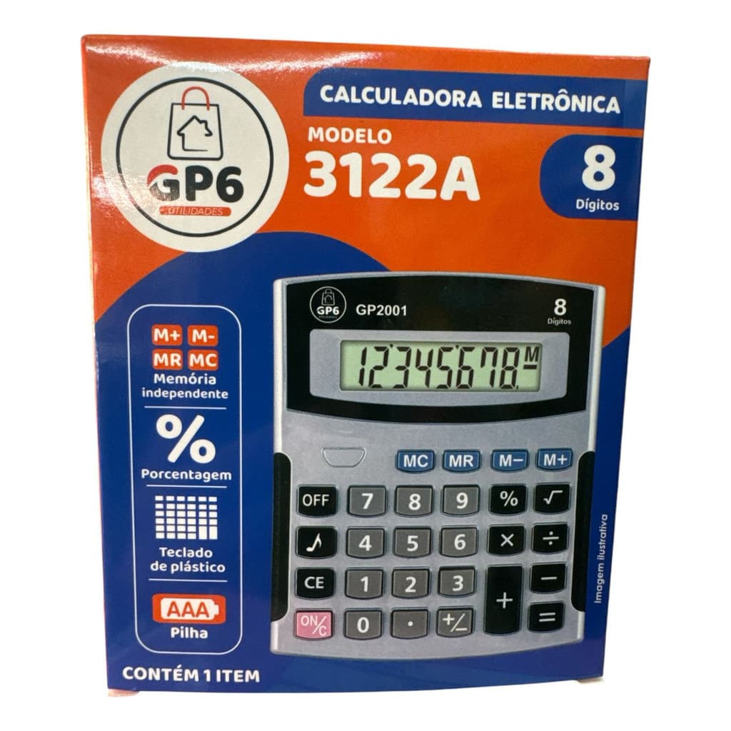 Calculadora DE Mesa 8 Digitos Gp6