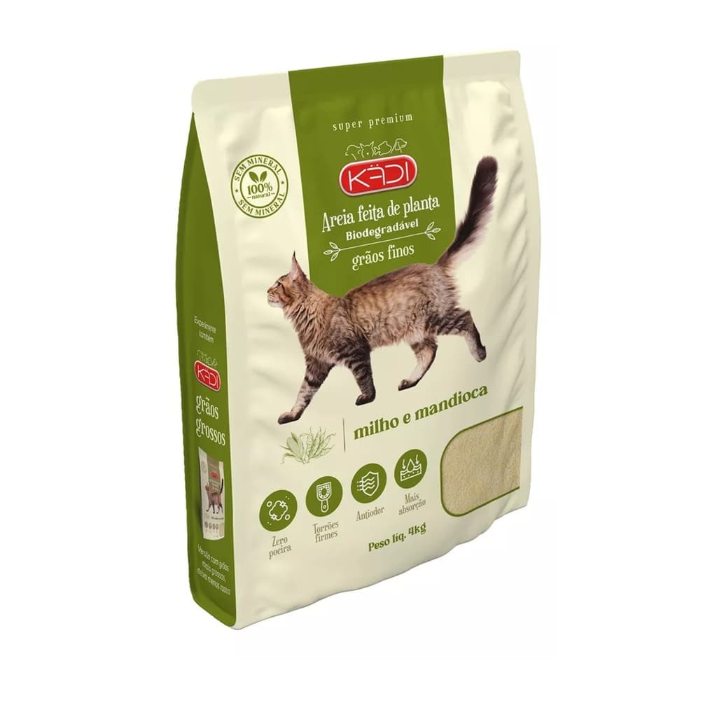 Areia Sanitária Grãos Finos Kadi 4k