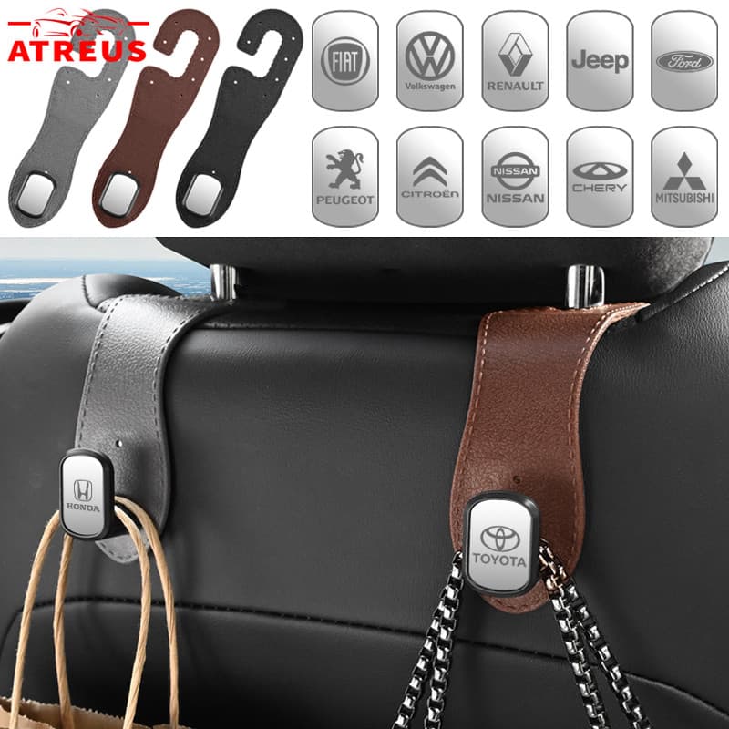 [Atreus] 1Peça Suporte De Cabeça Para Carro Gancho Automóvel De Assento Traseiro Organizador Cabide Gancho De Assento