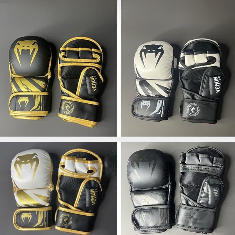 Caixa de boxe meio dedo luvas Challenger 3.0 luvas MMA profissional Muay Thai luta treinamento competição luvas pão