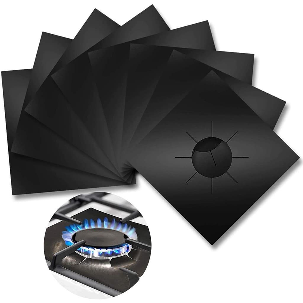 Kit 4 Protetores Proteção Forra Fogão Anti Aderente Reutilizável-Bazar connect