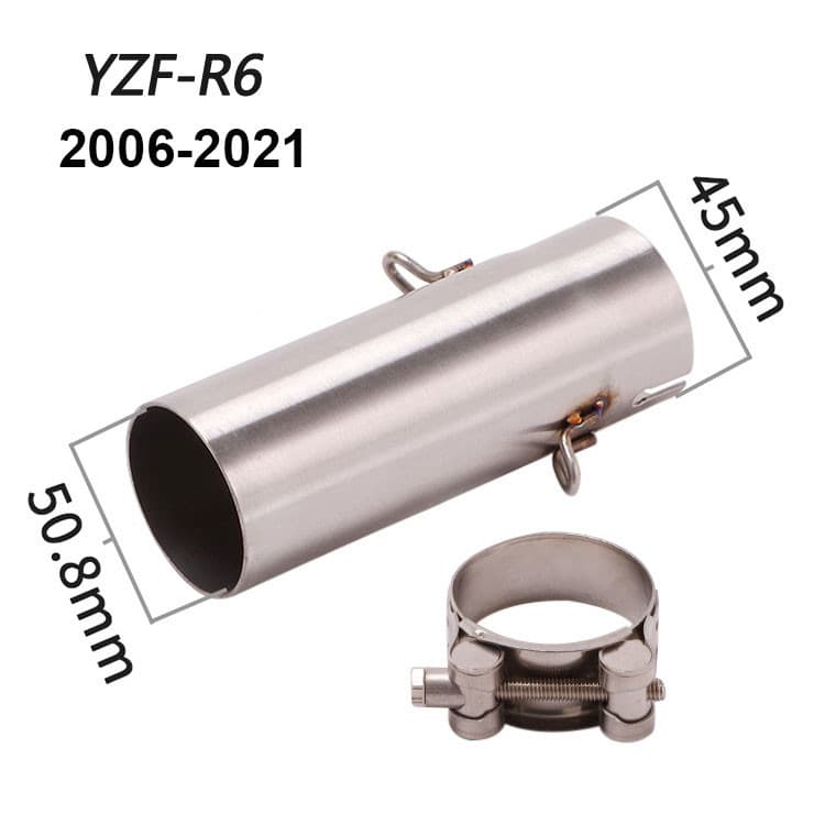 Tubo De Ligação Intermediária Para Escapamento De Motocicleta YZF-R6 2006-2021 , Conexão Ao Silenciador De 51 Mm