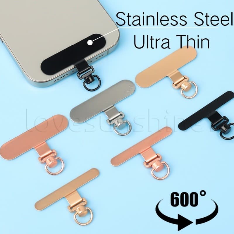 1/3/5 Unidades Mini Abas De Amarração De Telefone De Aço Inoxidável-Clipe De Cabo Ultrafino-Remendo De Junta De Corda De