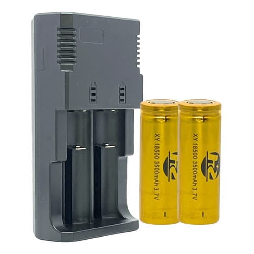 2 Baterias 18500 3.7v/4.2 Microfone Kadosh + Carregador Turbo Promocao Nf