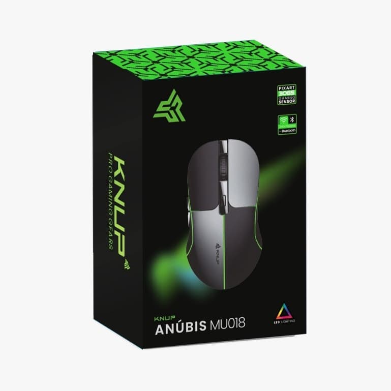 Mouse Gamer Sem Fio Bluetooth Wireless 2.4G 1600dpi Knup KP-MU018 S15