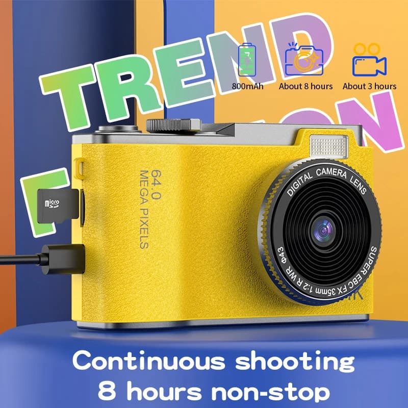 Câmera Digital Compactas Crianças Filmadora 2.4 Polegadas Recarregável Nao Acompanha Cartao Memoria