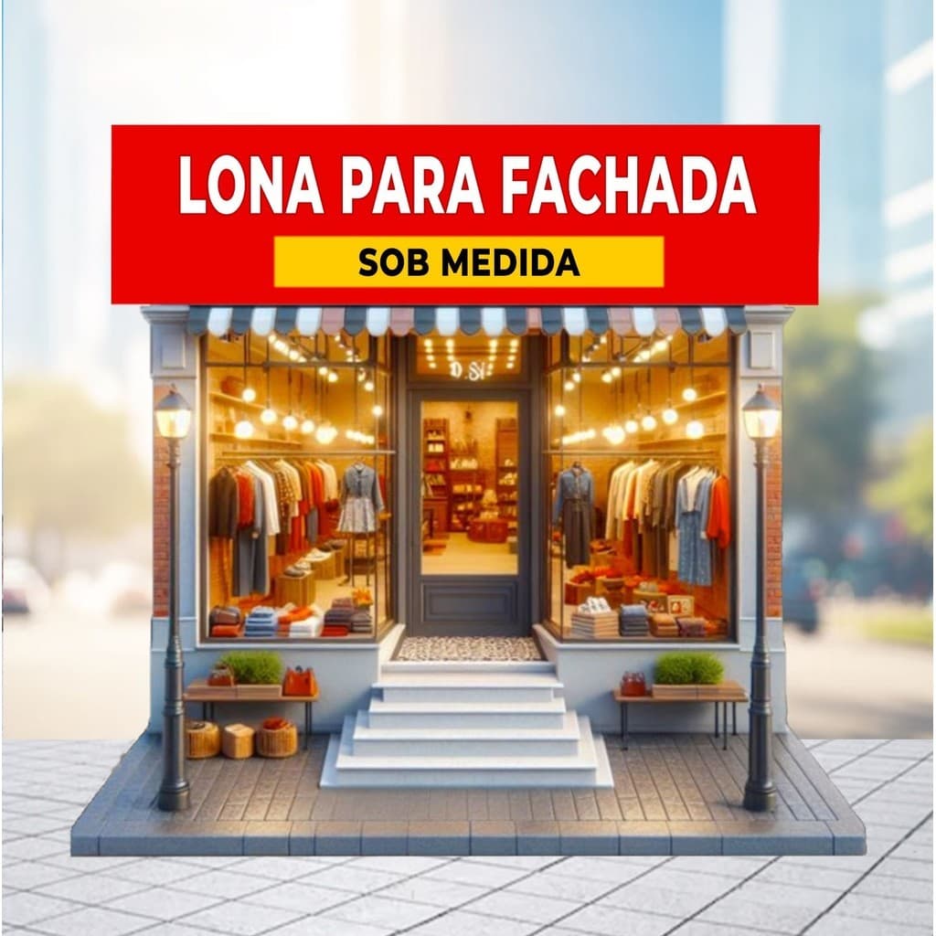 Faixa Fachada Madeira e Ilhos Aniversario Loja Cardápio tamanhos personalizados