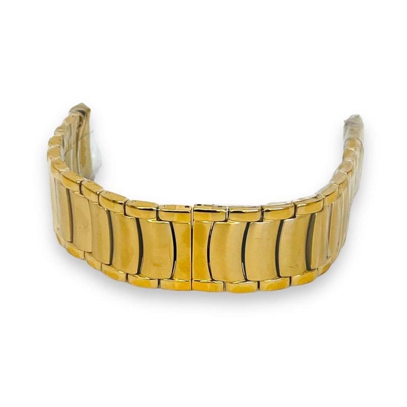 Pulseira Em Aço Inoxidável Dourado Compatível C/ Relógios