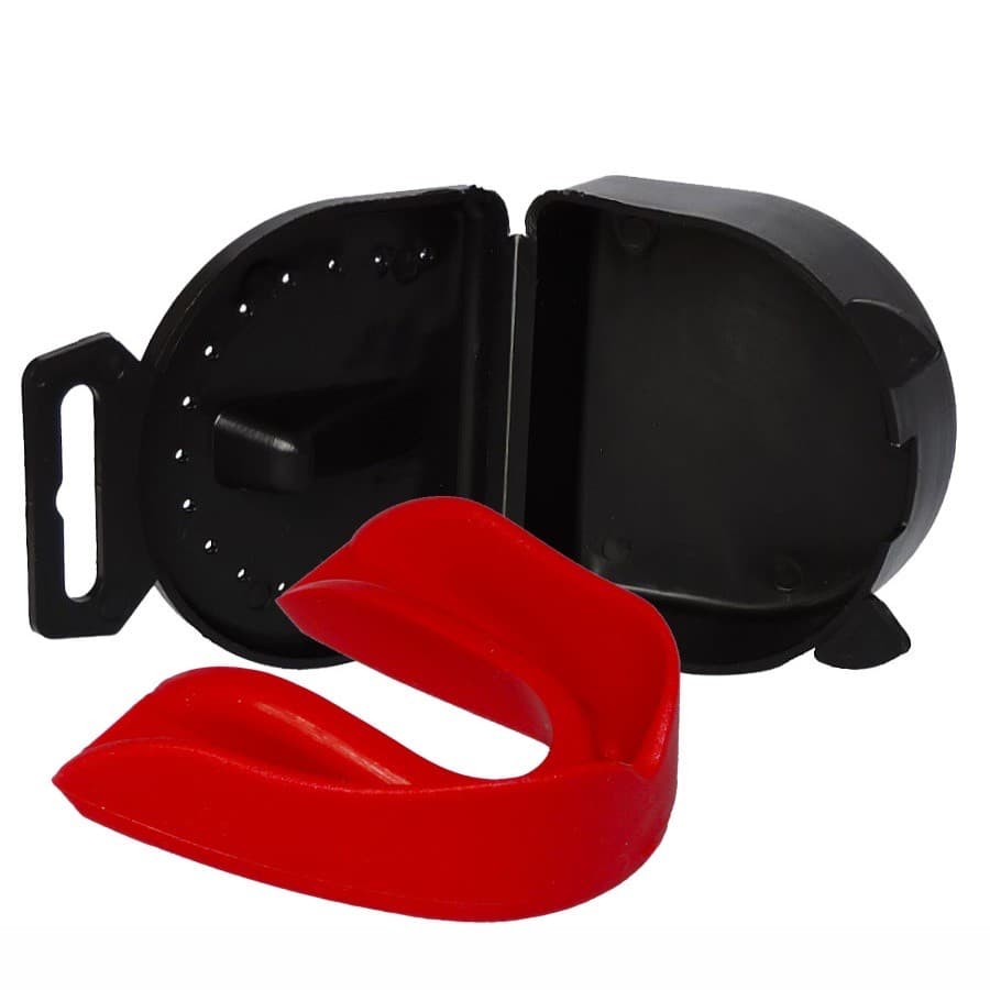 Protetor Bucal Simples Moldável C/ Estojo P/ Muay Thai, Boxe