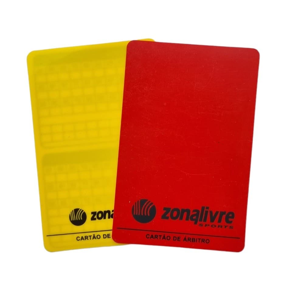Cartão Oficial de Árbitro Liso para Futebol de Campo Zona Livre