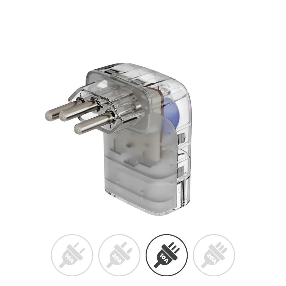 DPS ICLAMPER POCKET FIT Proteção Contra raios e surtos eletricos 3P 10A TRANSPARENTE