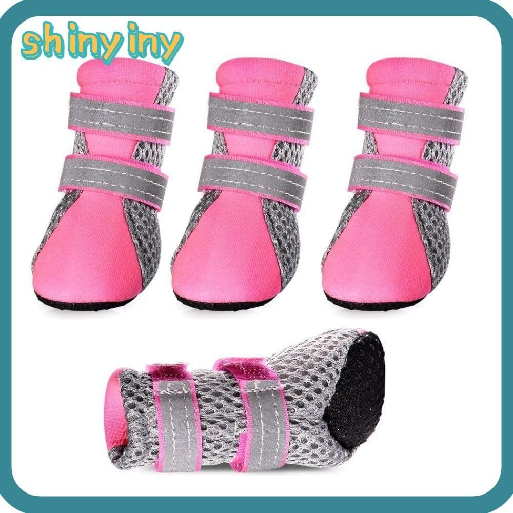 Botas De Chuva Brilhantes , Sapatos Impermeáveis Para Cães De Estimação Com Alça Ajustável , Meias E Cachorros Fundo Mac