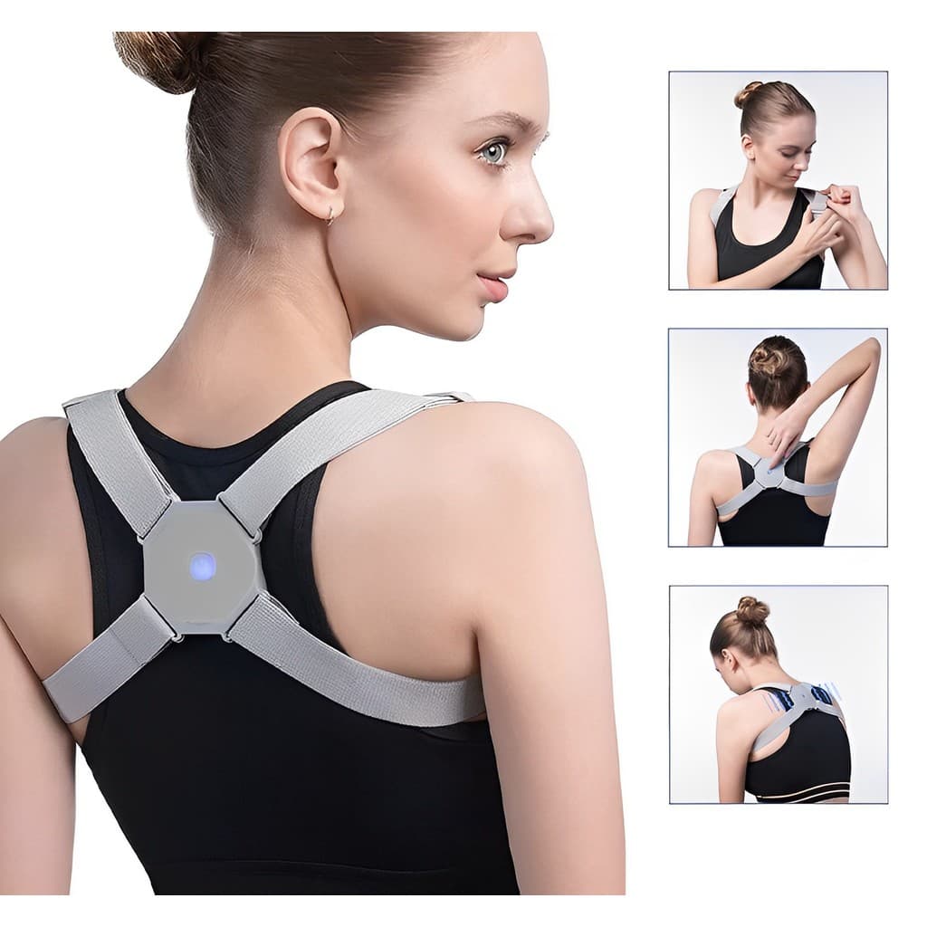 Corretor Postura com Vibracao Inteligente Adulto Criança