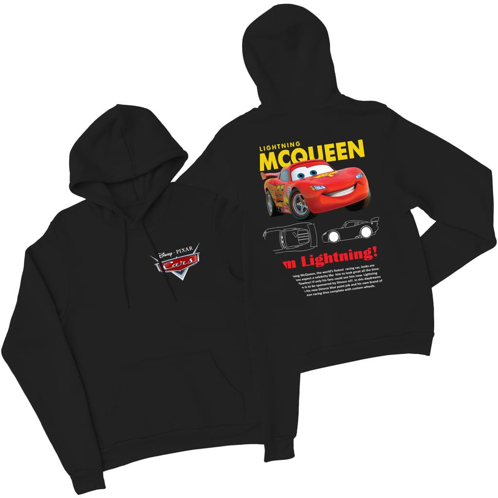 Moletom Carros Relampago Mcqueen Blusa de Frio Canguru Casaco 100% Algodão Flanelado Premium