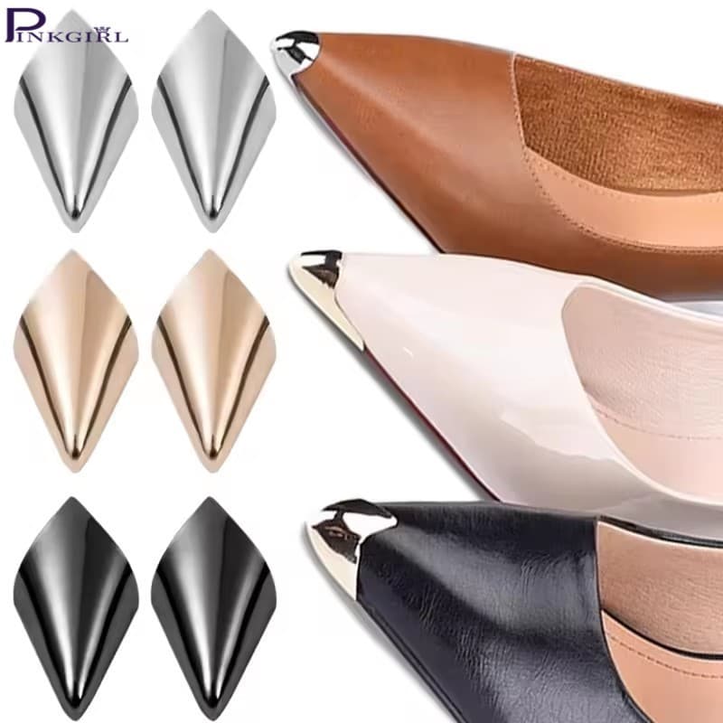 10 Unidades De Tampa Protetora De Metal Para Biqueira De Sapato De Salto Alto-Acessórios Dedos-Decoração Requintada Prot