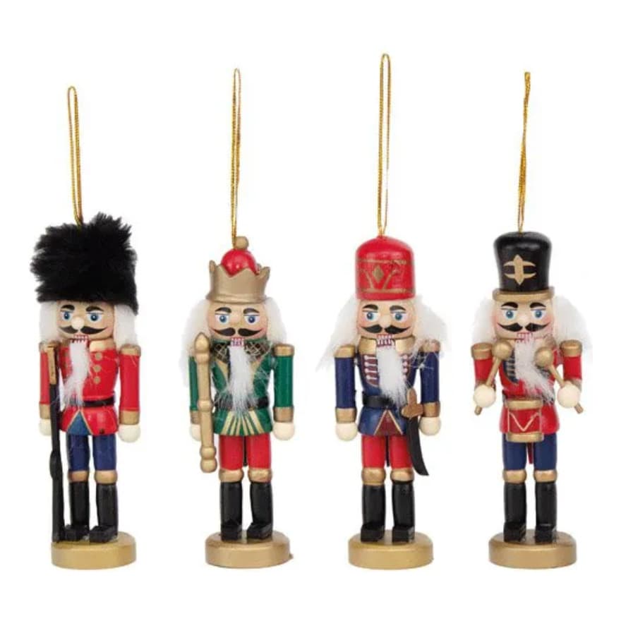 Enfeite Soldadinho Quebra-nozes 4 Peças - Natal