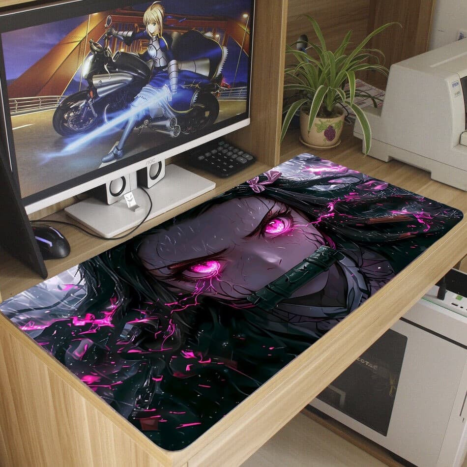 Mouse Pad Kimets Gamer Antiderrapante Grande Diversas Estampas Personalizado 70x35 cm