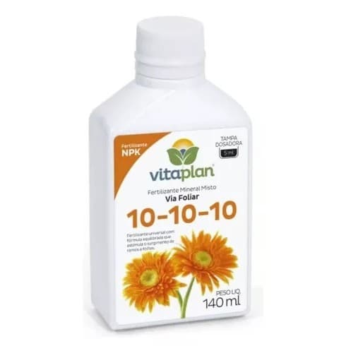 Fertilizante Adubo Mineral Misto 10.10.10 Liquido Rende 28 Litros Nutriplan Vitaplan